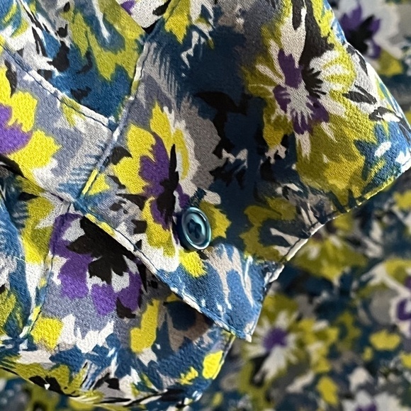 Lane Bryant Floral Top 18 Green Euro Summer Boho Western Neutral Cowgirl Classic - Picture 6 of 13